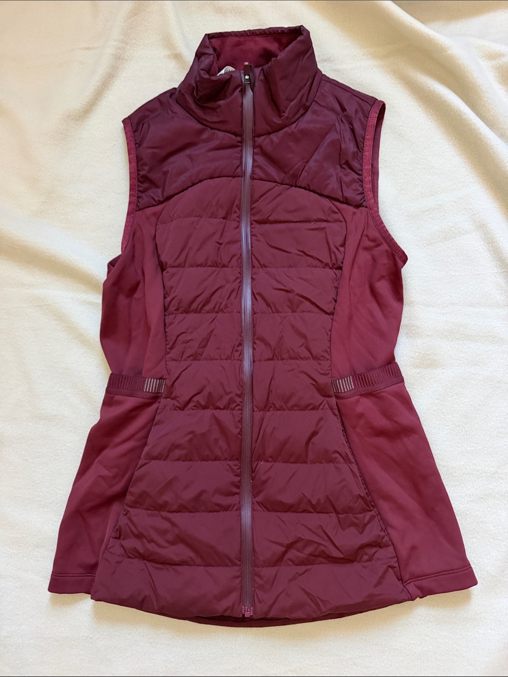 lululemon athletica Quilted Sleeveless Vest in Wine